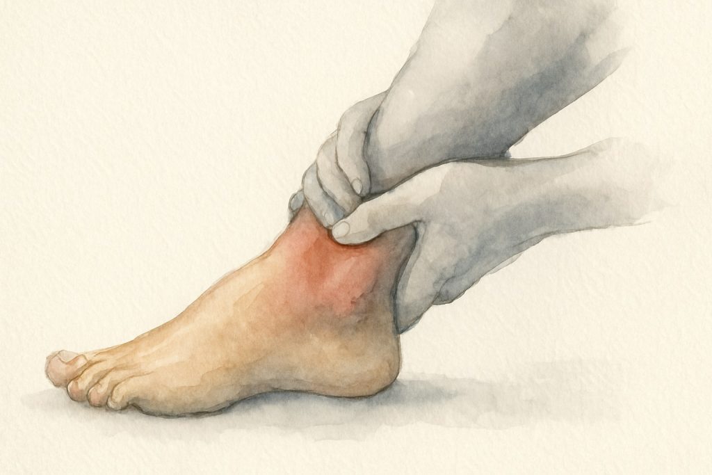 درد شبانه مچ پا