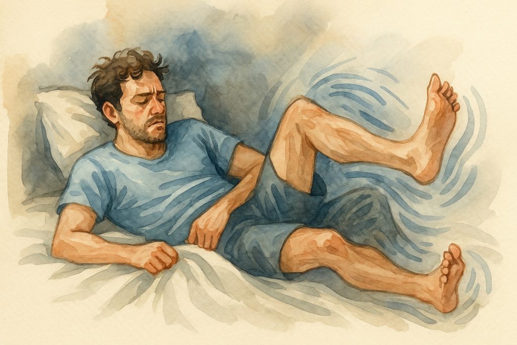 بیقراری بدن هنگام خواب