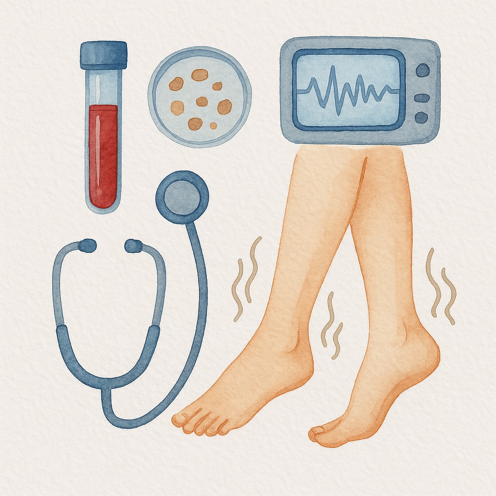 تشخیص سندروم پای بی قرار با چه آزمایش‌هایی