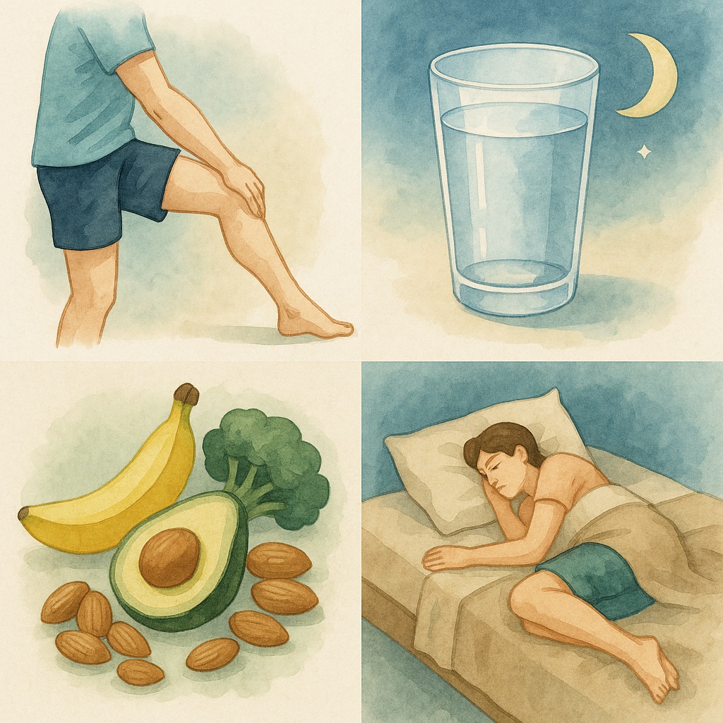 جلوگیری از گرفتگی ساق در شب